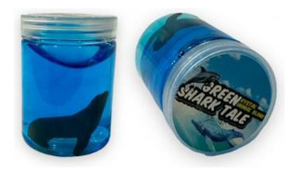 Pack 12 Slime Azul Animales Marinos Potes De 160g Souvenir 1