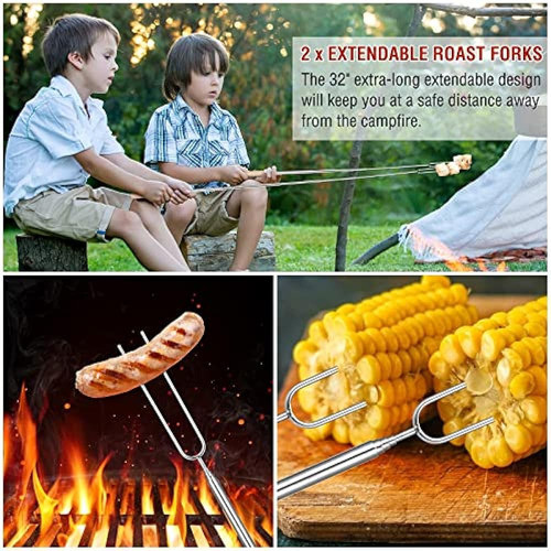 Accesorios Para Parrilla, 122 Piezas Juego De Parrilla Herra 1