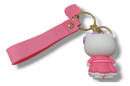 Hello Kitty Llavero Silicona Cinta Pasa Presilla Dije/gancho 1
