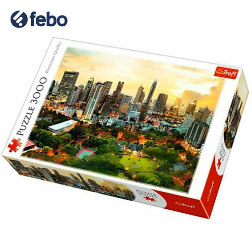 Juego De Mesa Puzzle Trefl Bangkok 3000 Piezas 116x85cm Febo 1