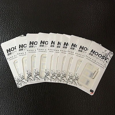 10 Piezas De Nano A Micro Sim Tarjeta Adaptador Convertidor 1