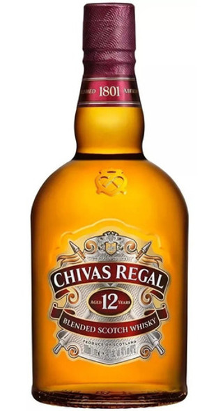 Chivas Regal 12 Años Whisky Escocés Botella 1 L.- 0