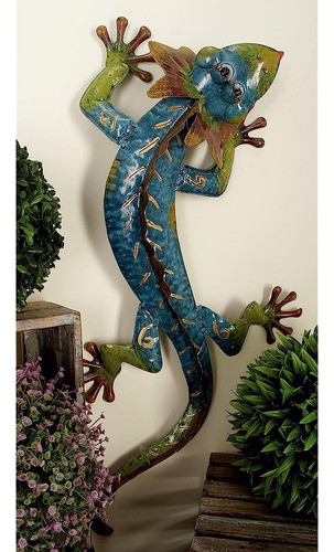 ~?deco 79 Decoración De Pared De Lagarto De Metal, 29  X 15 1
