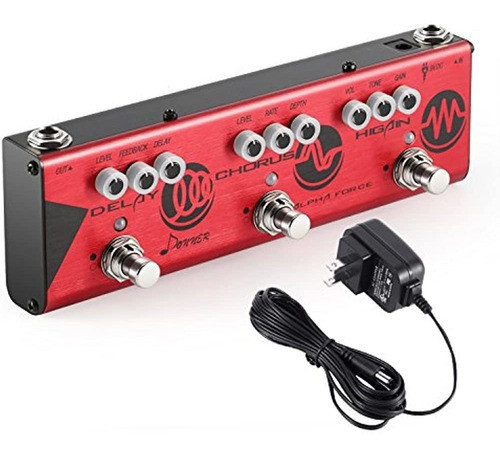 Donner Multi Guitarra Pedal De Efecto Alpha Force 3 Tipos Ef 1