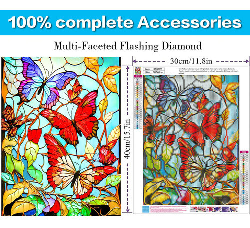 Kits De Pintura De Diamantes Para Adultos. Butteerfly-2 1
