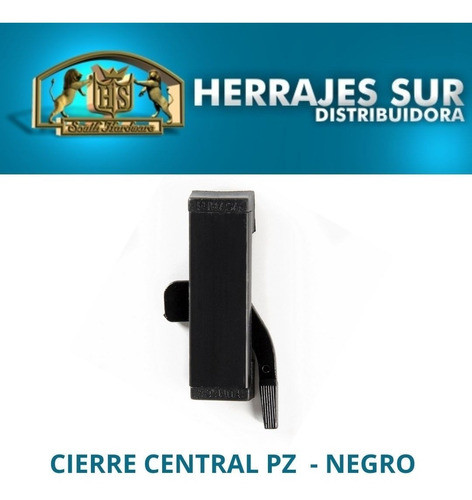 Cierre Central Pasador Ventana Corred. Alumi. Pz Negro X 4 1