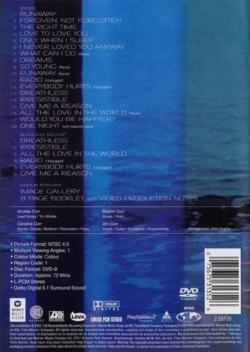 Dvd The Corrs - Best Of The Videos - Original & Lacrado 1