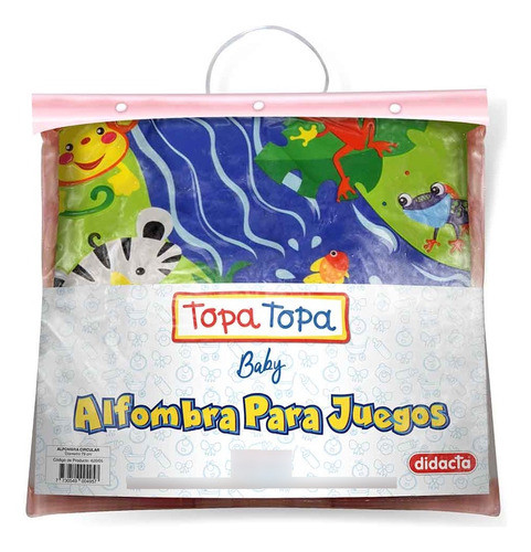 Alfombra Circular Topa Topa Infantil 79cm Universo Binario 1