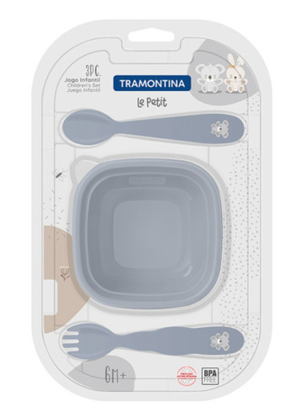 Juego Cubieros Infantil Gris 3 Piezas  Le Petit 1