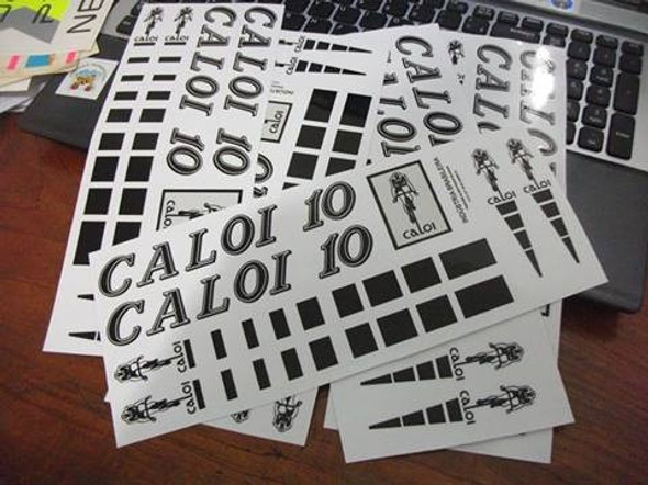 Adesivo Para Bicicleta Caloi 10 Preto Ano 1981 1