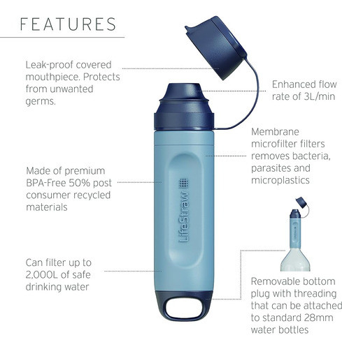 Filtro De Agua Personal Lifestraw Peak Series Solo Para Cami 1