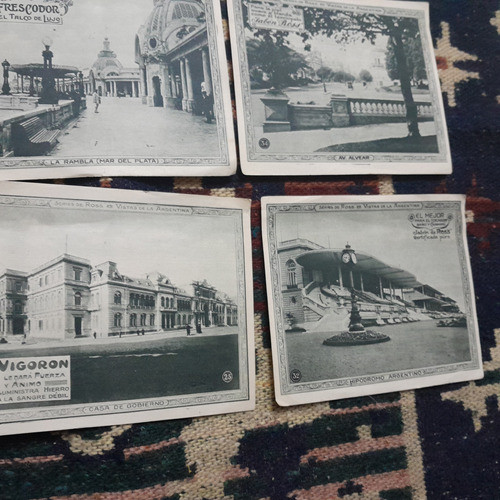 12 Antiguas Figuritas Localidades Bs As Y Sus Publicidades 1
