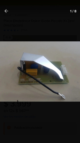 Placa Electrónica Dolce Gusto Pv1a0858 Piccolo Xs 0