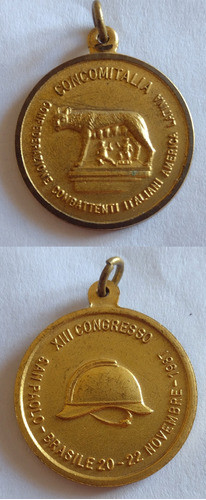 Medalla Homenaje Combatientes Italianos En América 0