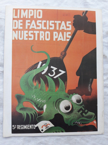 Afiche Guerra Civil Española N° 63 Fascismo Franco España 0