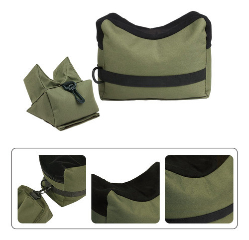 Juego De 2 Bolsas De Descanso Para Tiro Al Aire Libre Verde 1