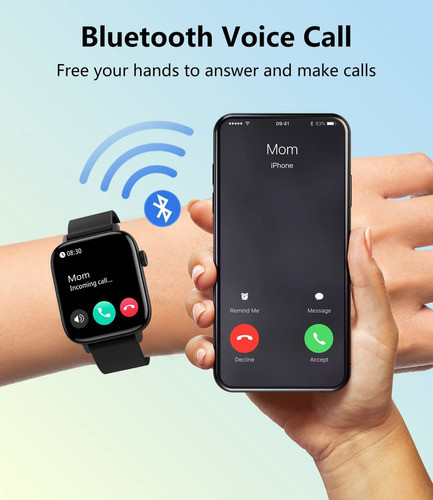 Reloj Inteligente Para Hombres Y Mujeres, Pantalla Tctil Hd 1