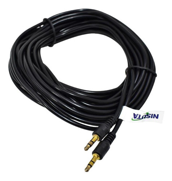 Cable Audio Stereo 3.5mm M-m 10 Metros Nisuta Ns-cau35s10 0