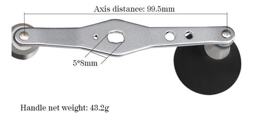 Alça De Carretel De Pesca De Metal Botão Eva Preto 1
