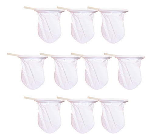 10 Pçs Filtros De Pano Reutilizavel Para Cafe Lider Original 0
