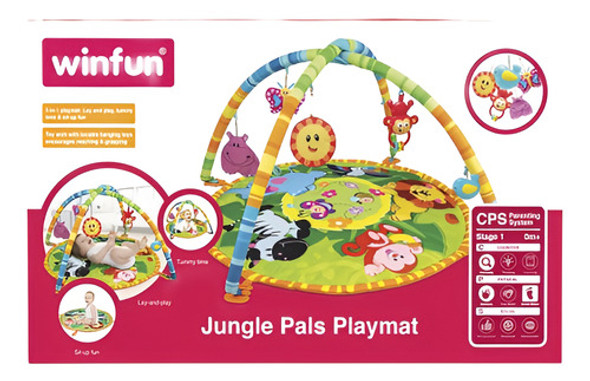 Gimnasio Alfombra De Juegos Amiguitos La Selva Winfun 1