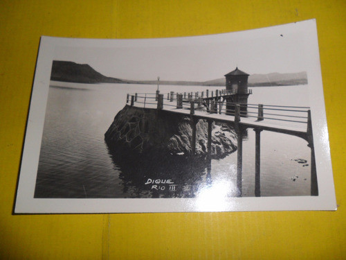 Antigua Foto Fotografia Dique Rio Iii Paisaje Muelle Torre 0