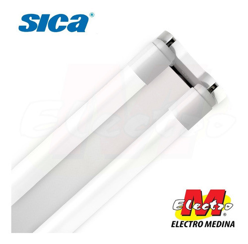 Liston Plafon Doble Tubo 18w Led Neutros Sica Electro Medina 1