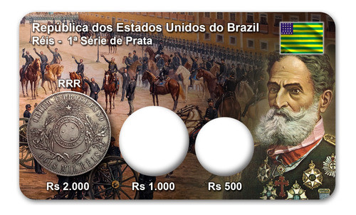 Display Expositor Para Moedas 1ª Série Réis Prata República 0