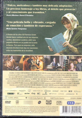 La Librería - Dvd Nuevo Original Cerrado - Mcbmi 1