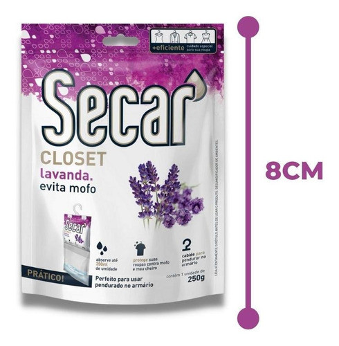 Anti Mofo Secar Original Closet Cheirinho Lavanda 250g 1