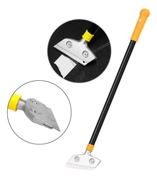 Raspador Com Cabo 60cm Multiuso Remove Sujeira Tinta Adesivo 0