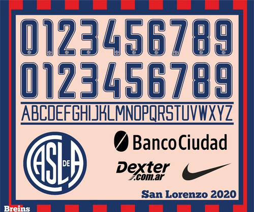 Vectores, Numeros. Camisetas San Lorenzo 2020 0