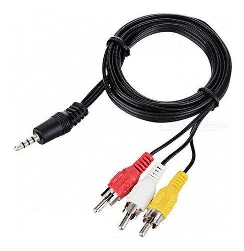 Cable Plug 3,5mm A 3 Rca 1,5 Mts Pc Parlantes Audio Recoleta 0