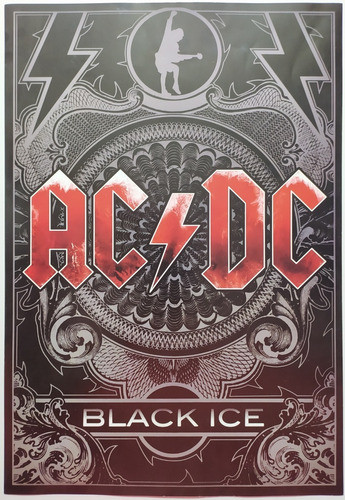 Poster Ac/dc Black Ice Nuevo Laser Rock 0