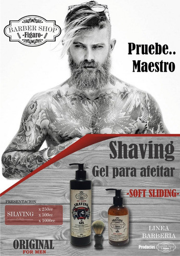 Gel Para Barba Shaving Gel De 1/4 Litro 1