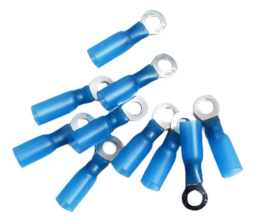 10 Del Encogimiento Del Calor Del Anillo Conector Azul Ga 16 0