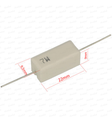 5 Resistencias Ceramica Cementada 7w 1000 Ohms 1k 1