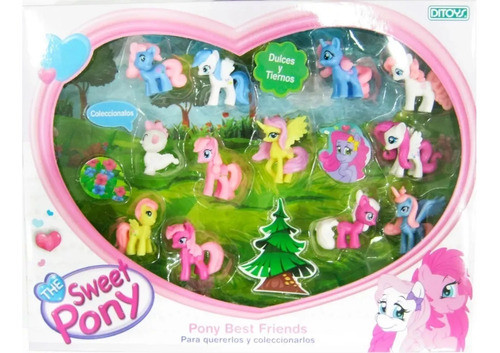 Sweet Pony Y Sus Mejores Amigos Set X12  Ditoys 1