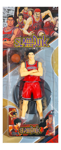 Muñeco Slam Dunk. Muñeco Akagi Takenori De 20 Cm Con Balon 1