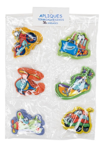 Apliques Termoadhesivos Infantiles Art 7004 Por 36 Unidades 1