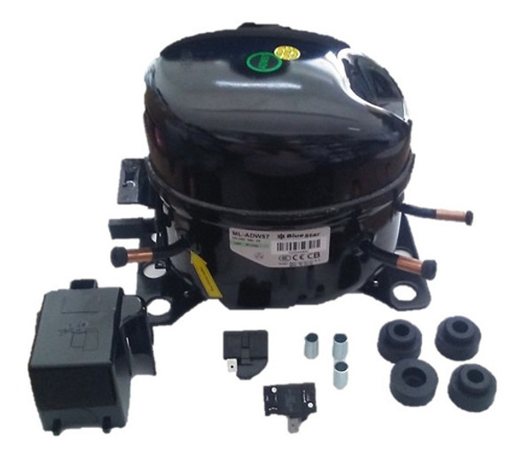 Motocompresor Bluestar Para Heladera 1/6 Hp Adw57 R134 135w 1