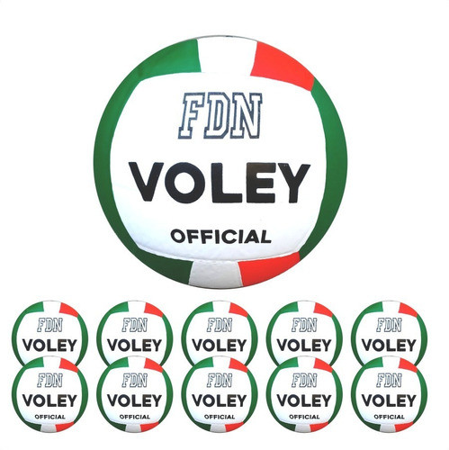 10 Pelotas Voley Gajos Sintetico Medida Peso Reglamentario 0