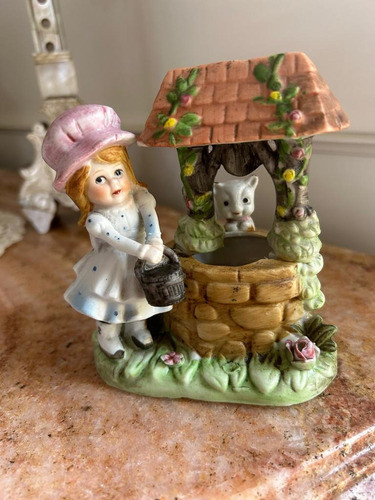 Muñeca Cerámica Estilo Sarah Kay  Adorno Antiguo 1