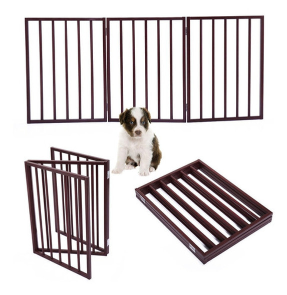 Panel 3 Mascota Perro 24  Pié Plegable Corralito De Madera M 0 Panel 3 Mascota Perro 24  Pié Plegable Corralito De Madera M 0