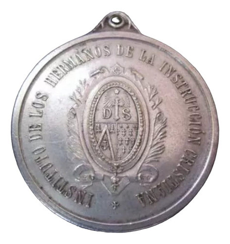 Antigua Medalla Inst.hermanos Intrucción  Cristiana- 0