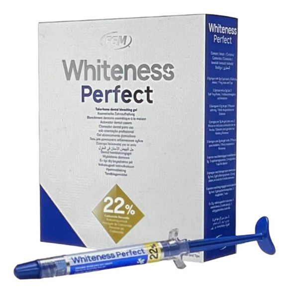 Gel Para Blanqueamiento Dental Whiteness Perfect 22% X4 0