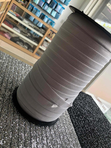 Elástico Polyester Liso Blanco De 15 Mm Por 100 Metros 1