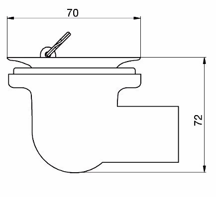 Fv Desagüe Bañera Con Codo De 90º 1 1/4 C/tapita 0355.01 1