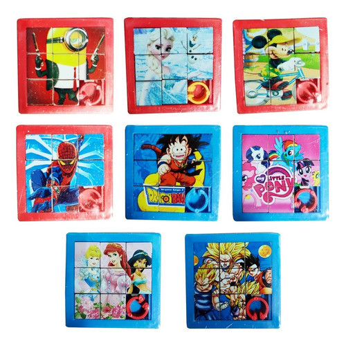 Rompecabeza Juguete Piñata Souvenirpersonajes X 15 0