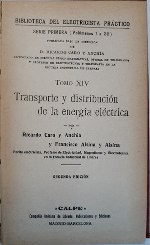 Antiguo Libro Transporte Y Distribución De Energía Ro 567 1